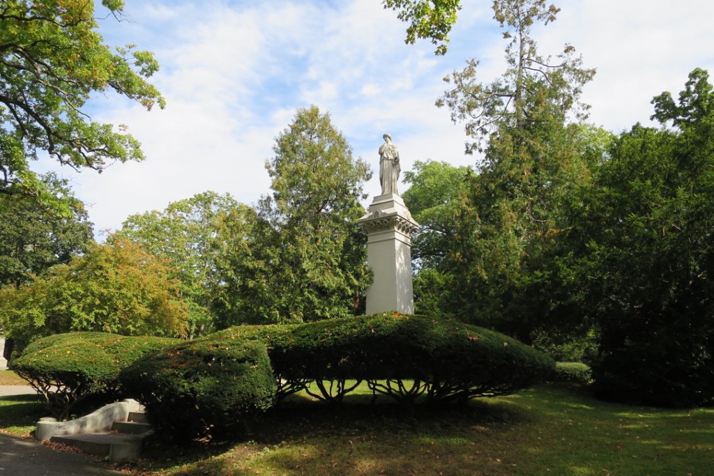 Frederick Ayer monument at Lowell Cemetery