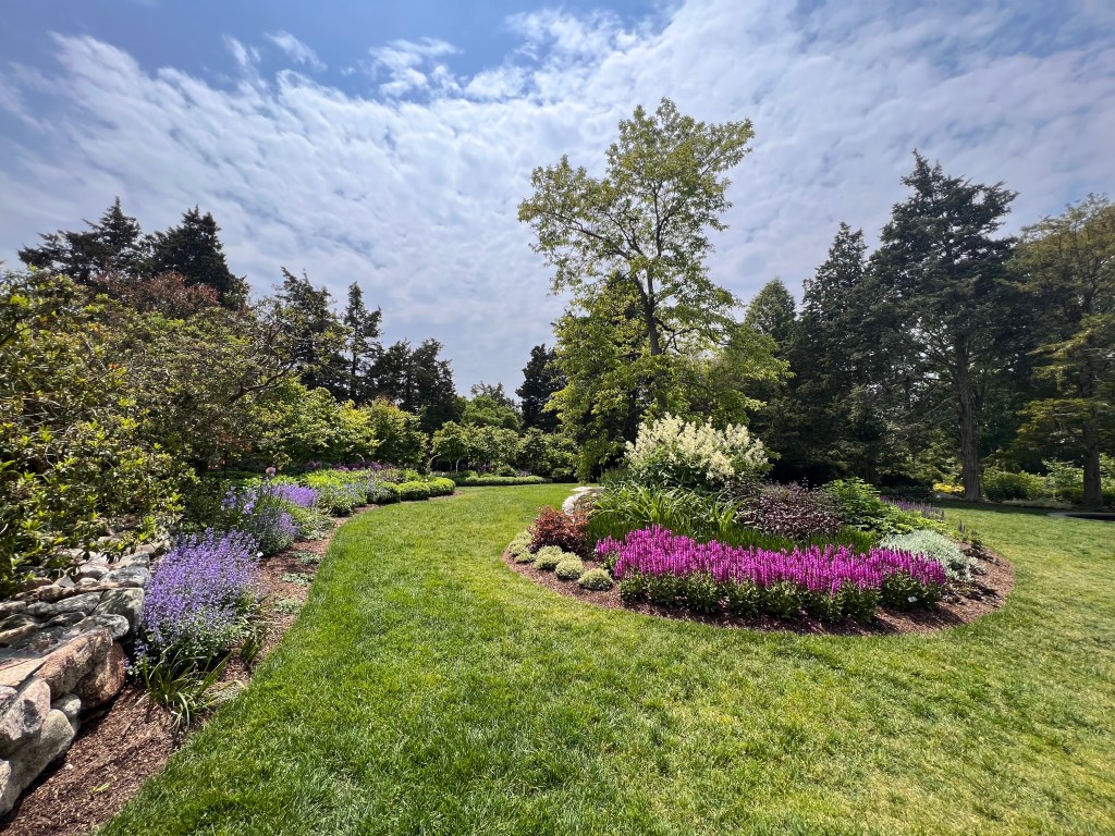 Flowers in the garden at Long Hill